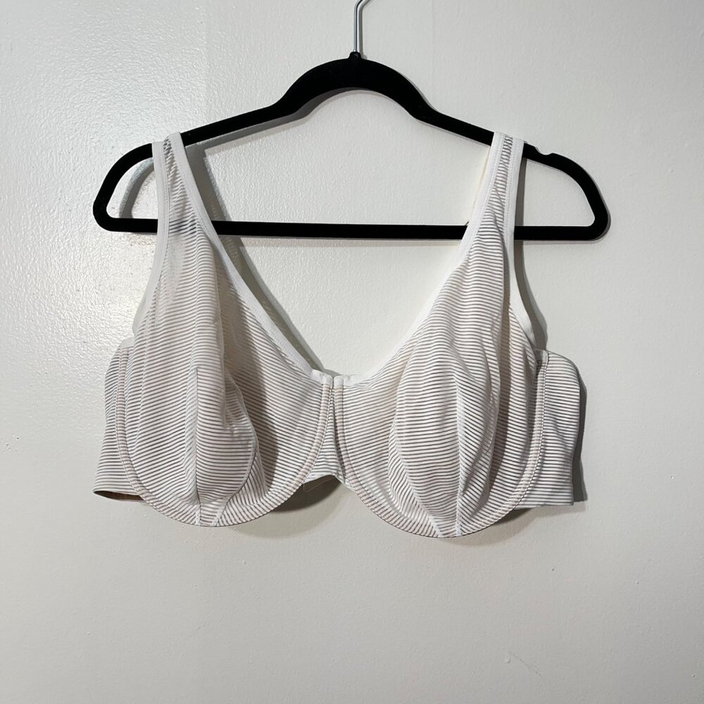 ThirdLove Unlined Shadow Stripe Scoop Bra 44E‎